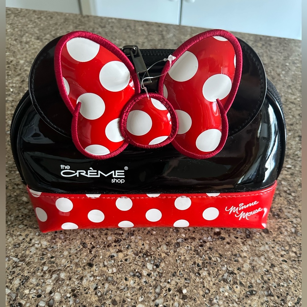 The Crème Shop Polka Dot Bow Cosmetic Bag
